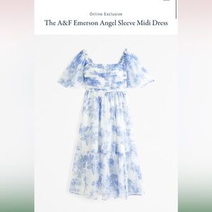 Abercrombie Emerson Angel Sleeve Midi Dress
